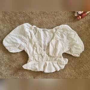 Abercrombie & Fitch White Blouse